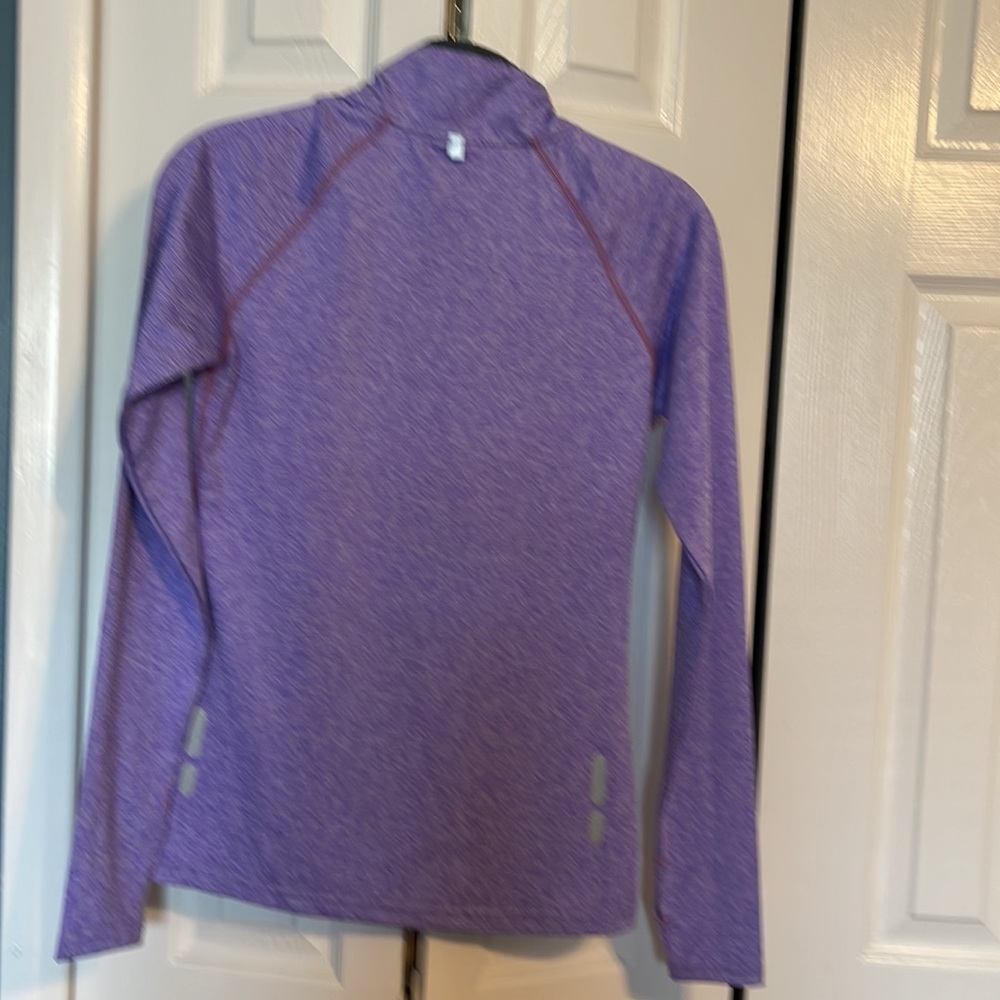 NWOT Little Donkey Andy purple dry fit 3/4 zip shirt size XS - Picture 5 of 5